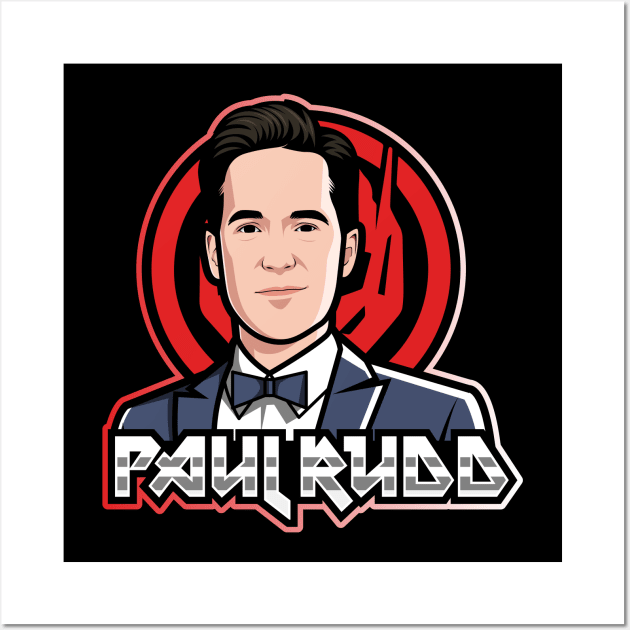 Paul Rudd Portrait Wall Art by distrographic